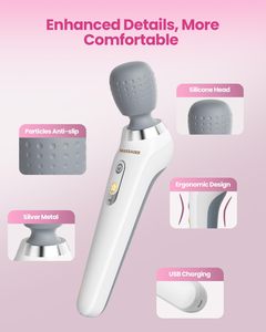 2025 vente chaude produits Massage <span class=keywords><strong>marteau</strong></span> charge électrique masseur bâton vibrateur Portable corps multi fonction masseur bâton - Product Image 2