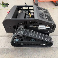 Tondeuse à gazon industrielle programmable par l'utilisateur, télécommande, motifs de tonte personnalisés via application smartphone, monocylindre 1000 mm