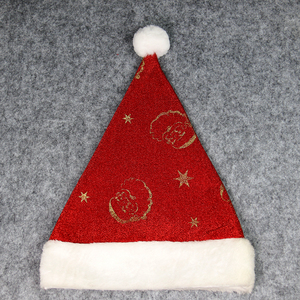 Chapeaux <span class=keywords><strong>de</strong></span> Père Noël scintillants <span class=keywords><strong>de</strong></span> haute qualité, écologiques et doux, pour la décoration des fêtes <span class=keywords><strong>de</strong></span> Noël - Product Image 2