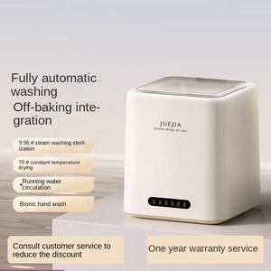 Mini <span class=keywords><strong>Lavadora</strong></span> Eléctrica Totalmente Automática, <span class=keywords><strong>Lavadora</strong></span>-<span class=keywords><strong>Secadora</strong></span> Todo en Uno, Control de Pantalla Táctil, Drenaje por Gravedad, Pequeña, para Ropa Interior <span class=keywords><strong>y</strong></span> Calcetines - Product Image 2