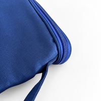 Trousse de Toilette Suspendue Oxford 600D Bleu Royal Résistante à l'Eau, avec Crochet Pivotant Intégré et Poches en Maille Respirante pour Hôtel et Voyage