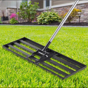 Niveleur de pelouse manuel en acier de grande taille de 30*10 pouces pour l'engrais organique d'herbe et de sable nivelant l'entretien du gazon de la cour du <span class=keywords><strong>jardin</strong></span> - Product Image 2