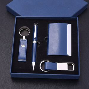 Ensemble USB en cuir, porte-cartes de visite, porte-clés, produit de bureau promotionnel imprimé par transfert thermique pour cadeaux de bienvenue d'entreprise - Product Image 4