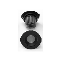 Réflecteur 15 24 38 degrés 7W 12W 24.5W Cob hôtel plafond encastré réglable Cob rond Led éclairage fabricant Spot