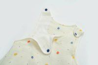 Sacos de dormir de algodón orgánico de diseño personalizado para recién nacidos, manta usable para bebés, saco de dormir para bebés con almohadillas extraíbles