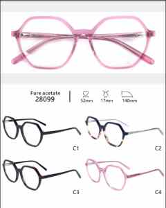 Montures optiques Unisexe Nouvelle mode Acétate Monture unique ronde Lunettes optiques pour hommes - Product Image 2