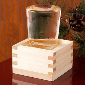 Japonés <span class=keywords><strong>Masu</strong></span> de madera taza de Sake, Hinoki la madera de amor tazas caja - Product Image 3