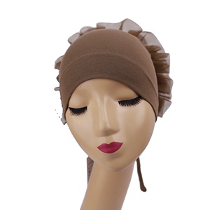 Capuchon intérieur volumateur en coton Offre Spéciale <span class=keywords><strong>d</strong></span>'usine Malaisie Undearcap Hijabs Flower <span class=keywords><strong>Bonnet</strong></span> Muslim Women Ramadan - Product Image 3