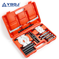 YSGJ Ensemble d'extracteur de séparateur de roulement Ensemble d'extracteur d'essieu de moyeu de roue Kit de suppression de séparateurs de roulements avec deux ensembles d'extracteurs hydrauliques