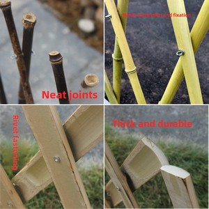 Valla Retráctil <span class=keywords><strong>de</strong></span> Bambú Hecha a Mano, Estilo Chino, <span class=keywords><strong>para</strong></span> Jardín y Patio, Valla Decorativa <span class=keywords><strong>para</strong></span> Huerto - Product Image 5