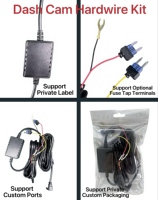 Kit de câblage ACC pour caméra de tableau de bord avec régulateur abaisseur de tension 12V 24V vers 5V 3A, câble de charge micro USB pour caméra de tableau de bord de voiture