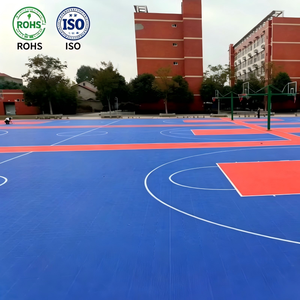 Baldosas de suelo suspendidas antideslizantes con drenaje, suelo deportivo entrelazado impermeable para exteriores para parques infantiles y jardines - Product Image 1