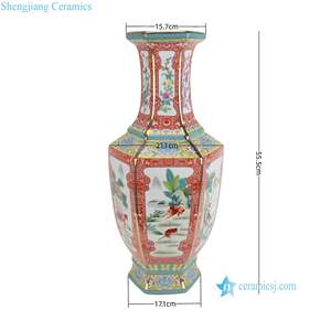 RYRJ44-45-46 popolare bellissimo vaso in porcellana con finestre aperte a smalto colorato per decorazioni per la casa <span class=keywords><strong>da</strong></span> tavolo ornamenti mobili - Product Image 3