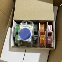 Aimant d'emballage individuel No1 broyeur en plastique broyeur à tabac pour accessoires de magasin de tête de fumée 60mm-3Parts broyeur d'herbes