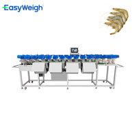 Peseuse combinée à plateaux rotatifs pour crevettes, poissons, fruits de mer, volailles et poulet