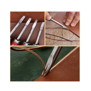 Wooden Handle Craft DIY Edge Trimmer Sewing <strong>Processing</strong> <strong>Leather</strong> Cutting <strong>Tools</strong> - Product Image 6