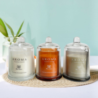 Coffret cadeau de luxe personnalisé avec cloche en verre, décoration d'intérieur, cadeaux de mariage pour invités, bougie parfumée en cire de soja