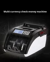 Compteur de billets Ookyo 6100 avec détection infrarouge, tension universelle 110-240V, comptage rapide des billets de banque en dollars et euros, Hopper