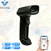 Escáner de Código de Barras Portátil SHUNQI de Gran Capacidad, 2000mAh, Modo Dual CCD, 1D, Alcance Inalámbrico de 50-80m, Cable USB para Conexión por Cable