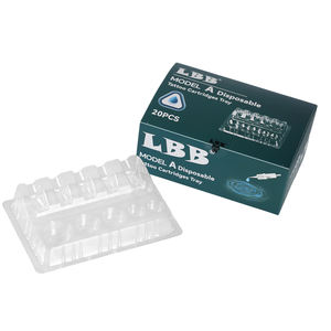 Maquillaje arte corporal 20 unids/caja pigmento desechable plástico tatuaje tinta titular cartuchos bandeja - Product Image 6