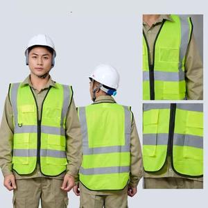 ANSI Clase 3 Poliéster de alta visibilidad Trabajo de construcción Chaleco DE SEGURIDAD reflectante Servicios DE EMERGENCIA Logo Chaleco de control de tráfico - Product Image 2