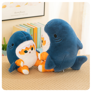 Dễ Thương cá mập Mèo Thú nhồi bông đồ chơi dễ thương Đồ chơi mềm sang trọng cá mập Mèo sang trọng gối - Product Image 3