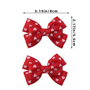 SASA Venta al por Mayor Lazos para el Cabello Navideños para Niños, Hechos a Mano, Elegantes, con Cinta a Cuadros Roja y Verde, para Fiestas Infantiles - Product Image 4