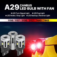 Luces de circulación diurna LED DRL de señal amarilla giratoria 1156 BA15S 1157 BAY15D P21W lámpara de marcha atrás blanca/amarilla