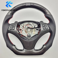 Pièces en fibre de carbone forgée, volant de voiture LED avec palettes de changement de vitesse pour BMW E92 M1 M2 M3 M4 M5 335 335i Drift