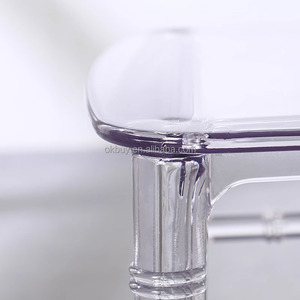 Wholesale Stackable Crystal <strong>Bamboo</strong> <strong>Chairs</strong> Stacked Plastic PC Transparent Acrylic Dining <strong>Chairs</strong> for Outdoor Hotel Wedding - Product Image 3