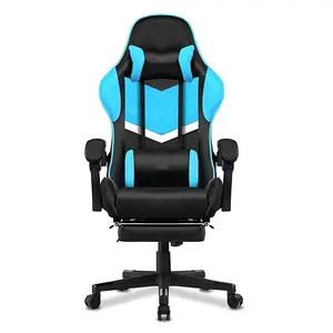 United Arab Emirates Blue Chair Rocking Lazy Sofa Nordic Leisure Rocking Chair Linkage Arms Esports Gaming Chair with Footrest