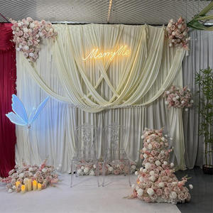 <span class=keywords><strong>ม่าน</strong></span>แขวน<span class=keywords><strong>ผ้า</strong></span>ไหมปรับแต่งขนาดได้และสีขาวฉาก<span class=keywords><strong>หลัง</strong></span>แต่งงานฉาก<span class=keywords><strong>หลัง</strong></span><span class=keywords><strong>ผ้า</strong></span><span class=keywords><strong>ม่าน</strong></span>ตกแต่งเวที - Product Image 1