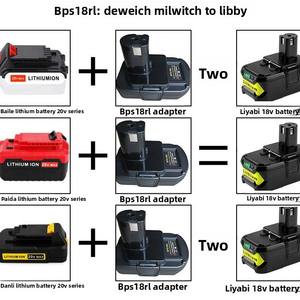 Nuevo Adaptador de Batería de Iones de Litio para Convertir Baterías de Herramientas Eléctricas de 18V/20V a Baterías de Taladro Inalámbrico - Product Image 4