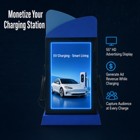 Nouveau chargeur AC pour véhicules électriques 44 kW, type 2, entrée 400 V, IP54, CE, OCPP1.6