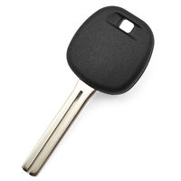 Coque de clé de voiture à puce transpondeur avec lame vierge non coupée Toy40