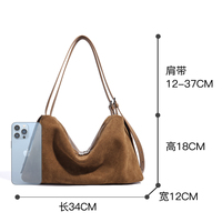 2026 Hochwertige Mattierte Boston-Tasche Pendler-Unterarmtasche Bowling-Tasche mit Doppelgriffen Echtes Leder Große Kapazität Shopper im Modestil