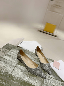 Jimmy Shiny Gradient Glitter <b>Flats</b> Pointed Toe Slip On Ballerina Shoes for Casual Outings and Evening Parties Chooing - Product Image 4