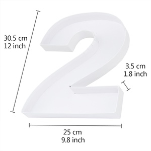 กล่องของขวัญรูปตัวอักษรขนาด 12 นิ้ว สำหรับใส่ดอกไม้ ขนมหวาน เค้ก ช็อกโกแลตสตรอว์เบอร์รี่เคลือบช็อกโกแลต ทำจากกระดาษแข็ง - Product Image 5