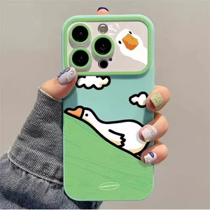 Nueva Funda Protectora de TPU con Diseño de Pato de Dibujos Animados para Apple iPhone 16 Pro Max X XR XS MAX 11 12 13 14 15 16 Plus 16e 17 Air - Product Image 2