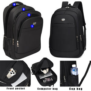 Custom Smart <b>15</b> <b>Inch</b> <b>Laptop</b> <b>Backpack</b> Waterproof School Bags Design Polyester Lining Zipper Closure for Teenagers - Product Image 3