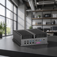 Mini PC industriel sans ventilateur Intel I7-6700HQ, ordinateur embarqué 4LAN 6COM RS232, large plage de température, CE RoHS IPC pour l'automatisation à l'extrémité