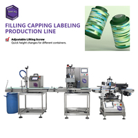 Machine de capsulage et d'étiquetage automatique professionnelle de bureau pour bouteilles, flacons, produits cosmétiques, boissons, eau pure, liquides, huiles et gels