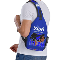 Bolso de Pecho Personalizado ZPB 1920, Mochila Deportiva de Viaje, Regalo para Mujeres de la Hermandad Zeta Phi Beta, Bolso Bandolera Casual para Hombres y Mujeres