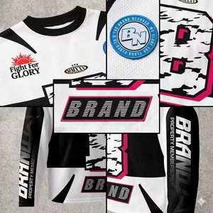 Maglia Traspirante in Rete <span class=keywords><strong>con</strong></span> Stampa Personalizzata e Grafica Sublimata, Manica Lunga per Motocross e Corse Fuoristrada - Product Image 4