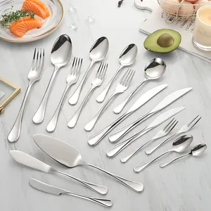 Luxury Mirror Polished Silverware Stainless Steel 18/10 Flatware Hotel Cutlery Set