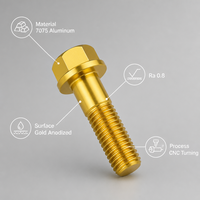 Disco de Freno de Aleación de Aluminio 7075, Mecanizado CNC, Anodizado en Oro, Perno de Rotor Ligero de Ajuste Preciso, Marca XINGTONG, Modelo T68