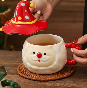 แก้วมัคธีมคริสต์มาส Xinrunjin กล่องของขวัญแก้วมัคประดับซานต้า ลวดลายสดใส เหมาะสำหรับการมอบของขวัญสร้างสรรค์ตามฤดูกาลสำหรับธุรกิจ B2B - Product Image 5