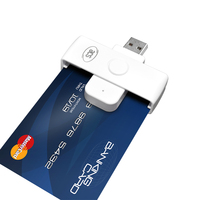 Lector de Tarjetas Inteligentes de Contacto Serial ACS ACR39 Original para Aplicaciones Bancarias y Gubernamentales