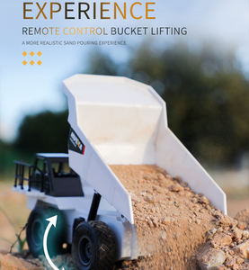 <span class=keywords><strong>1</strong></span> autocarro con cassone ribaltabile rc per bambini a nove canali in lega con telecomando cingolato ingegneria camion macchina giocattolo per esterni - Product Image 4