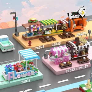 24025-34 Série Créative <span class=keywords><strong>Mini</strong></span> Street View, Boutique de Snacks, Jouet de Construction en Blocs de Plastique ABS pour Enfants - Product Image 2